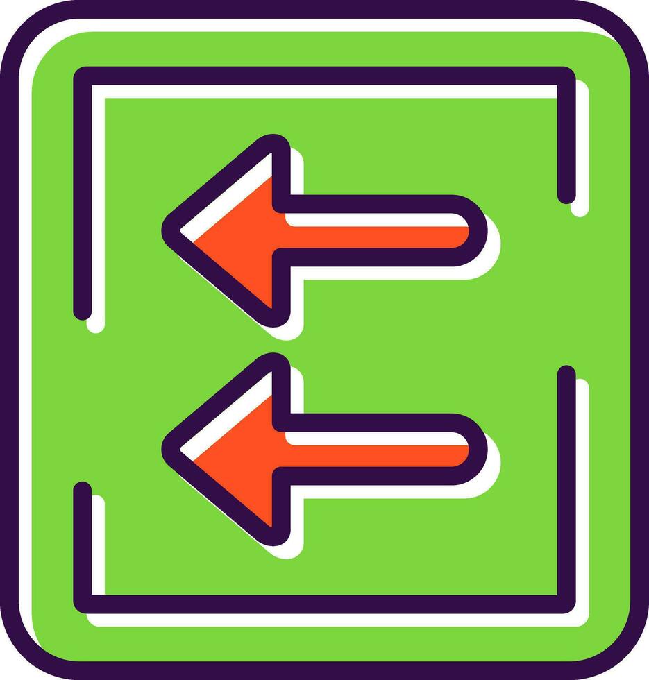 Fast Backward Vector Icon Design