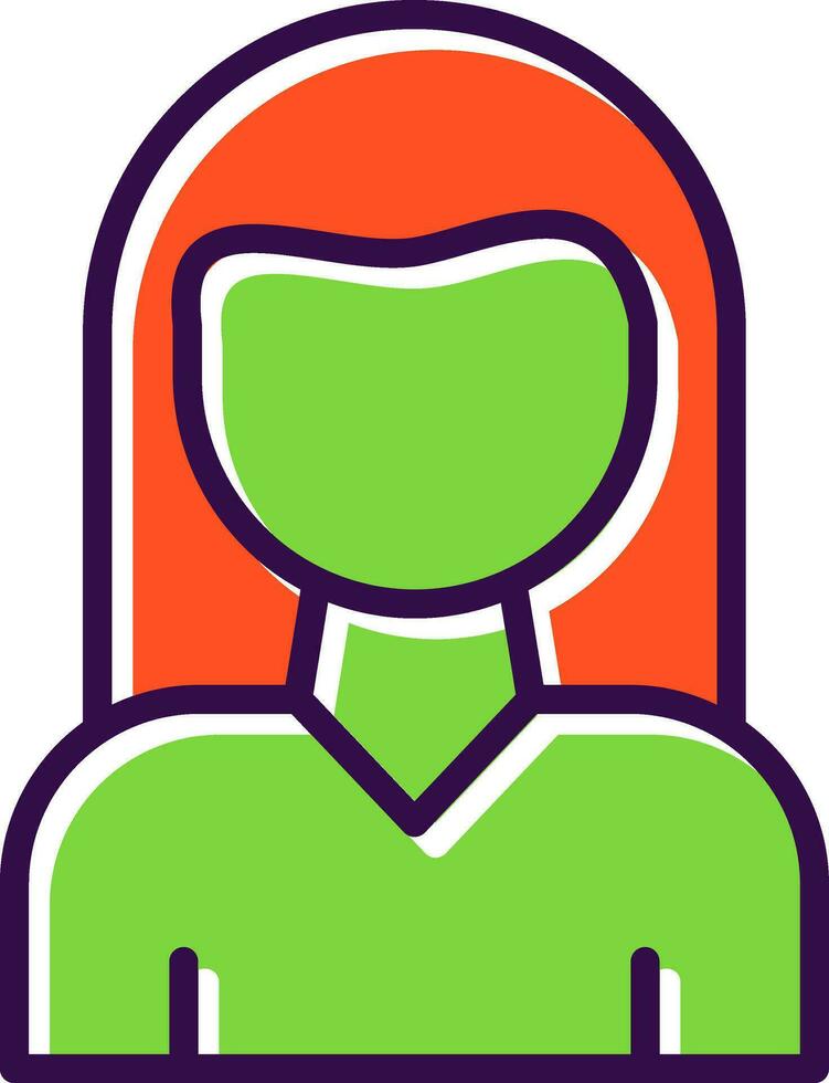 Female Vector Icon Design