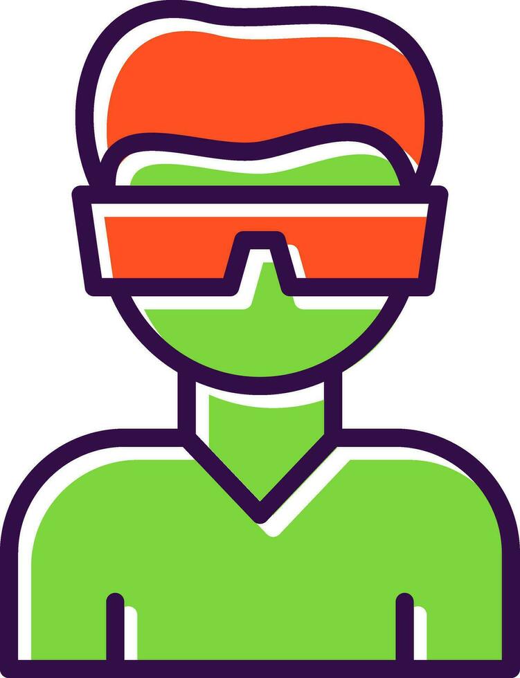 Virtual reality Vector Icon Design