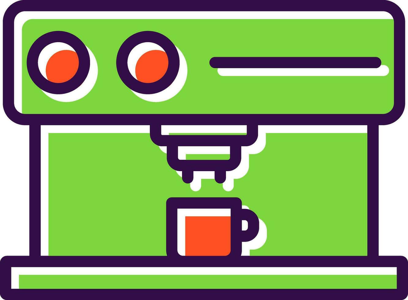 Coffee Maker Vector Icon Design