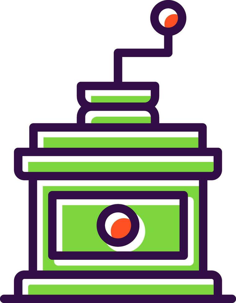 Coffee Grinder Vector Icon Design
