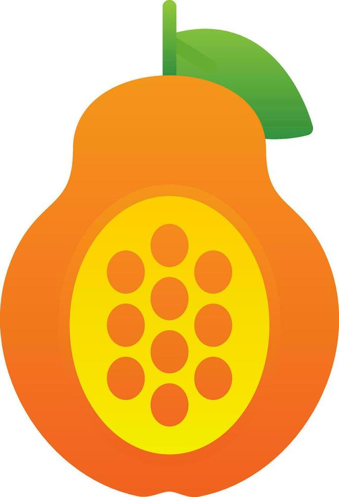 Papaya Vector Icon Design