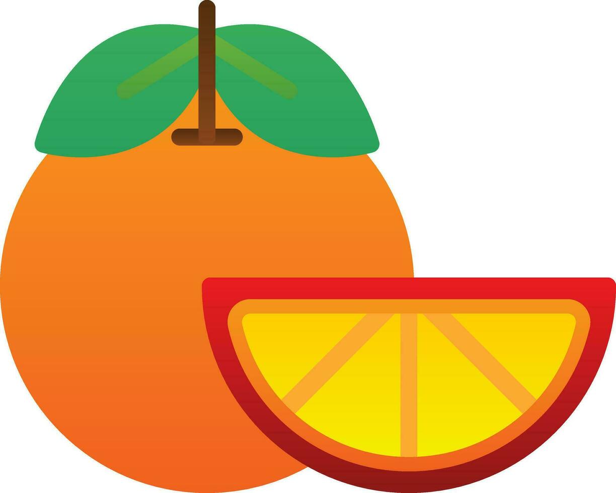 Tangerine Vector Icon Design