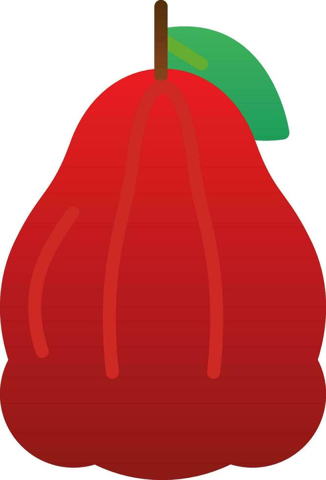 Rose Apple Vector Icon Design