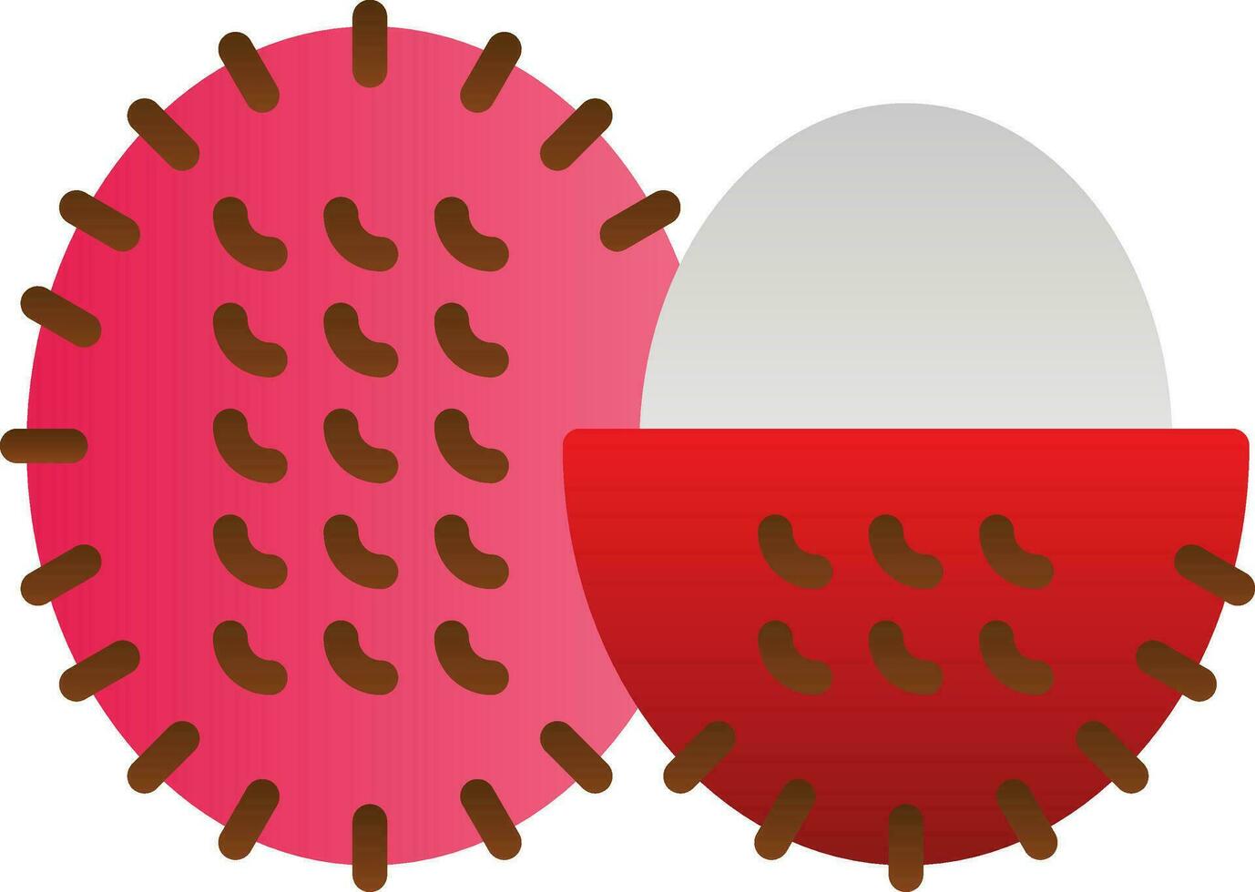 rambután vector icono diseño