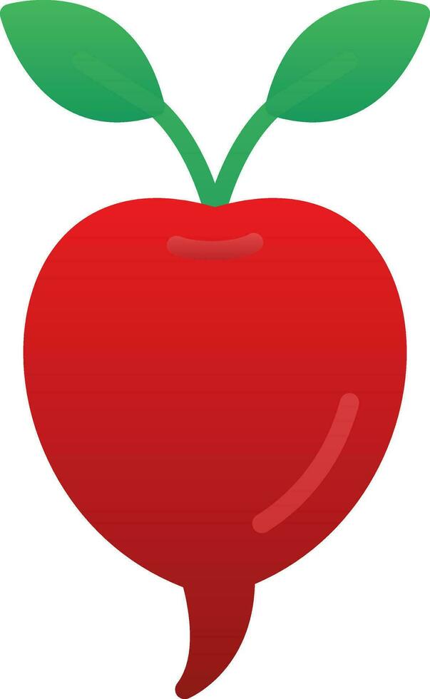 Radish Vector Icon Design
