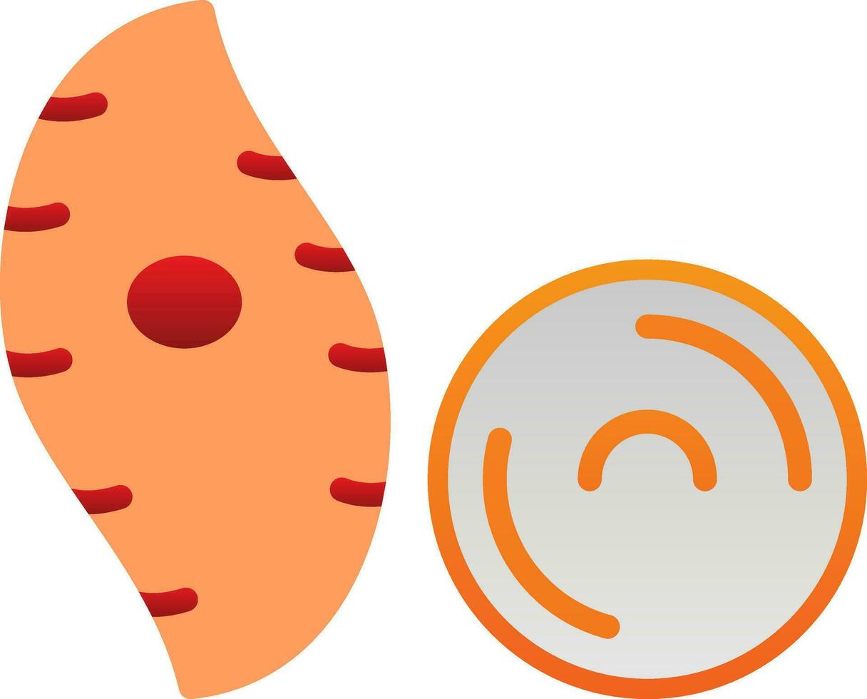 Yam Vector Icon Design