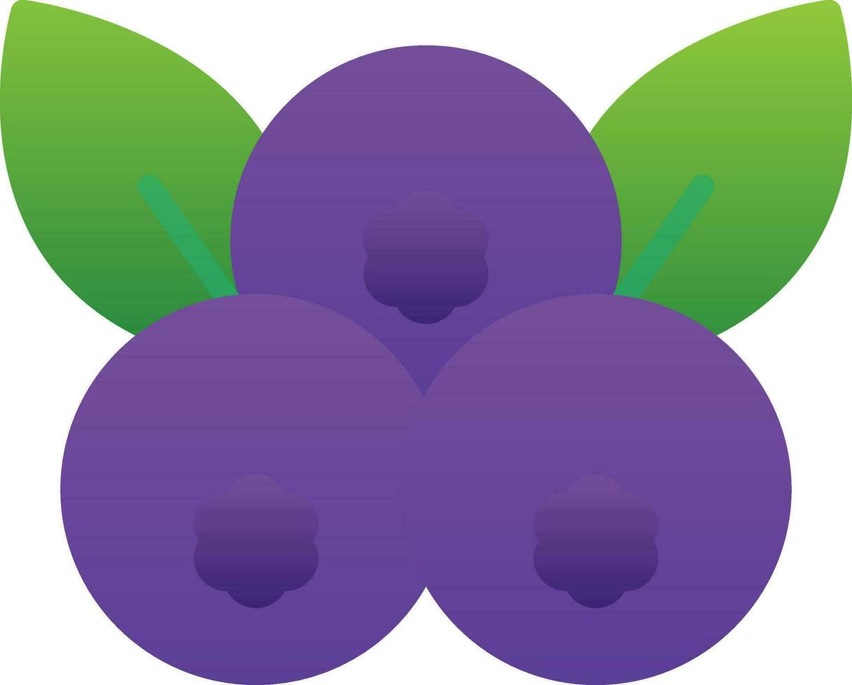 Blueberry Vector Icon Design