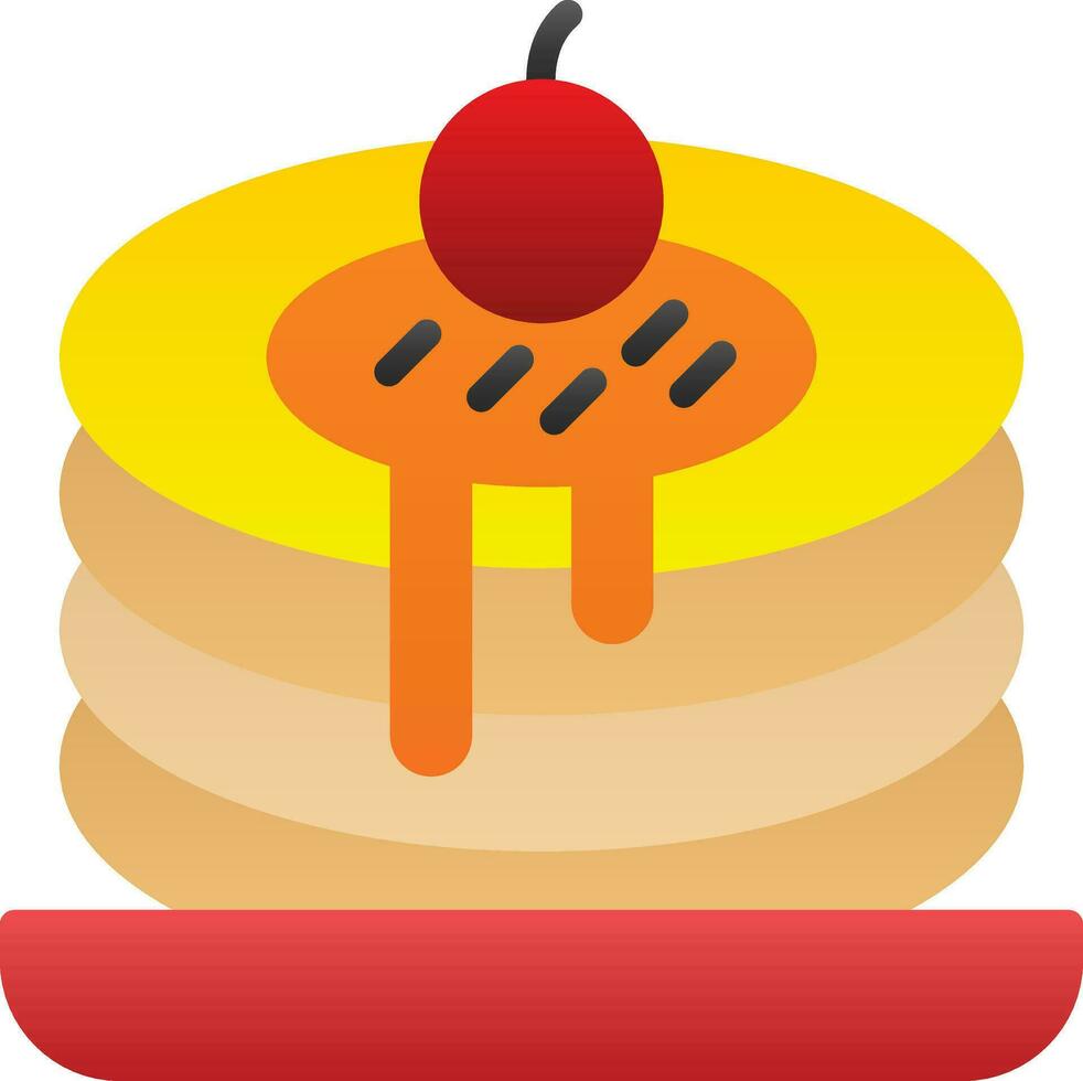 Pancakes Vector Icon Design