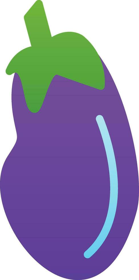 Aubergine Vector Icon Design