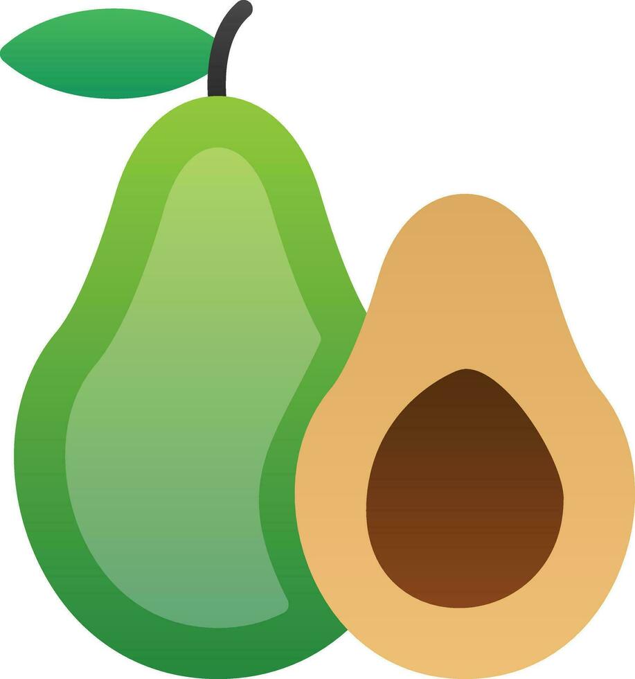 Avocado Vector Icon Design