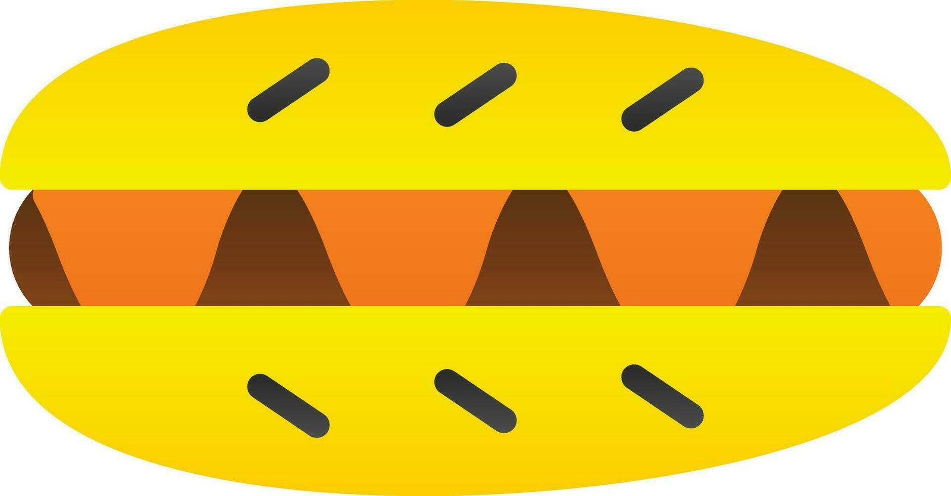 Hot Dog Vector Icon Design