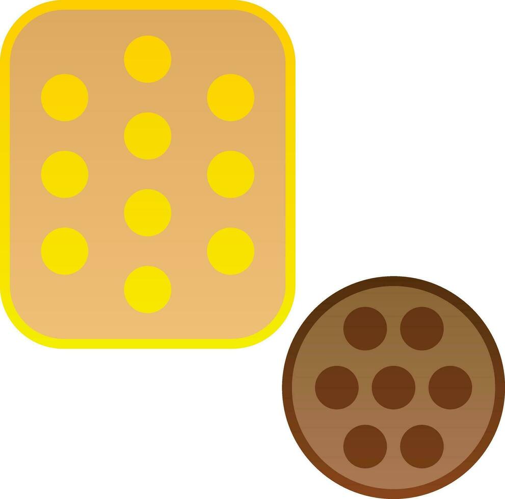 Biscuit Vector Icon Design