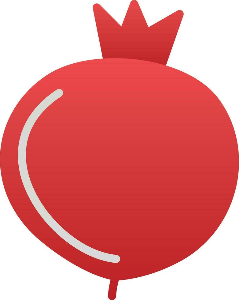 Pomegranate Vector Icon Design