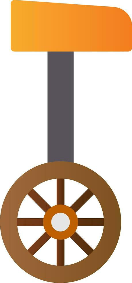 Unicycle  Vector Icon Design