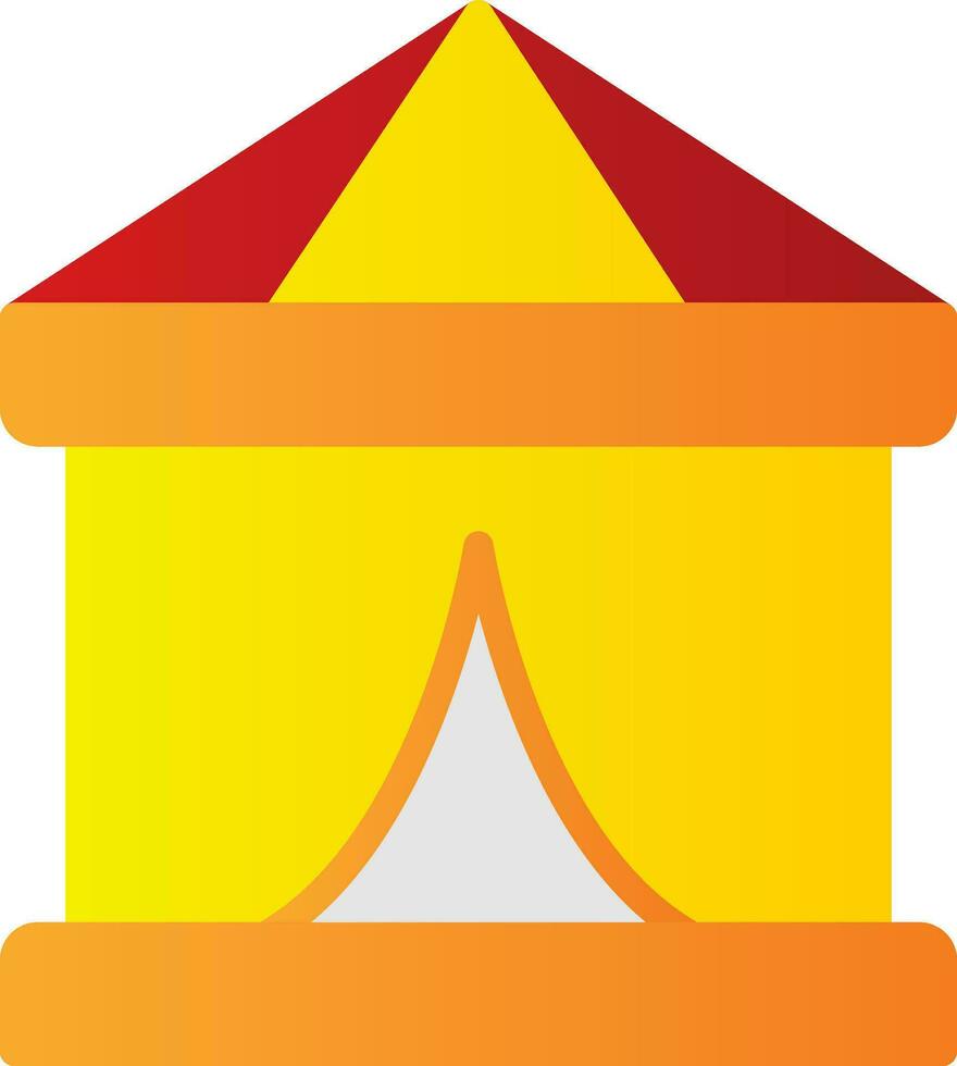 Circus Tent  Vector Icon Design