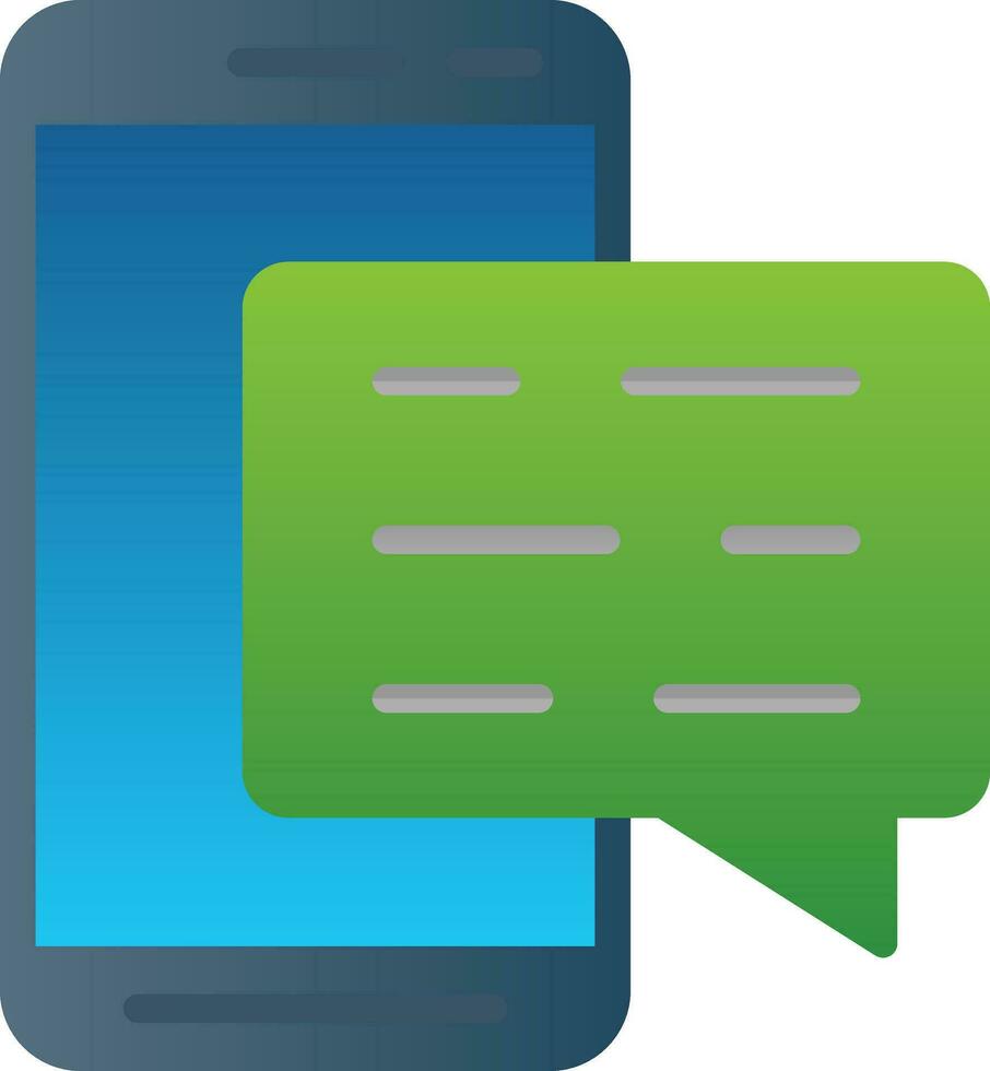 Mobile Chat  Vector Icon Design