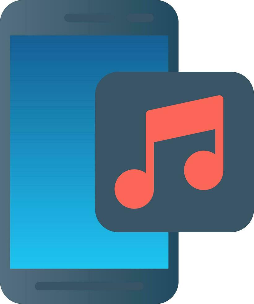 música aplicación vector icono diseño