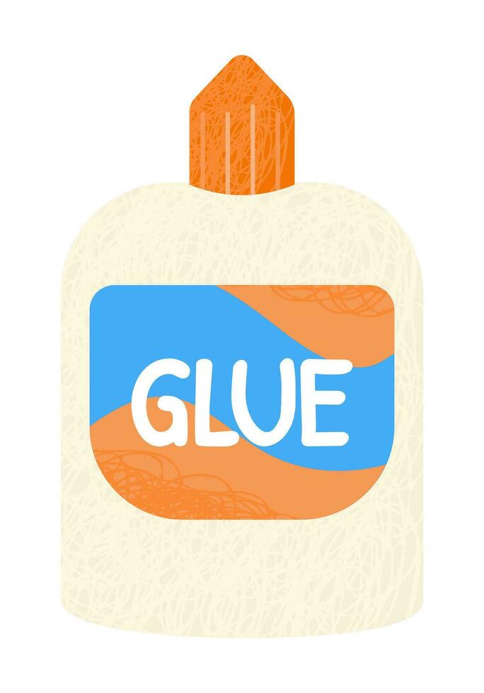 Bottle of glue school supply vector illustration