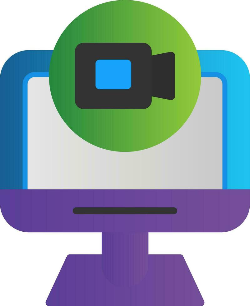 Online Meeting  Vector Icon Design