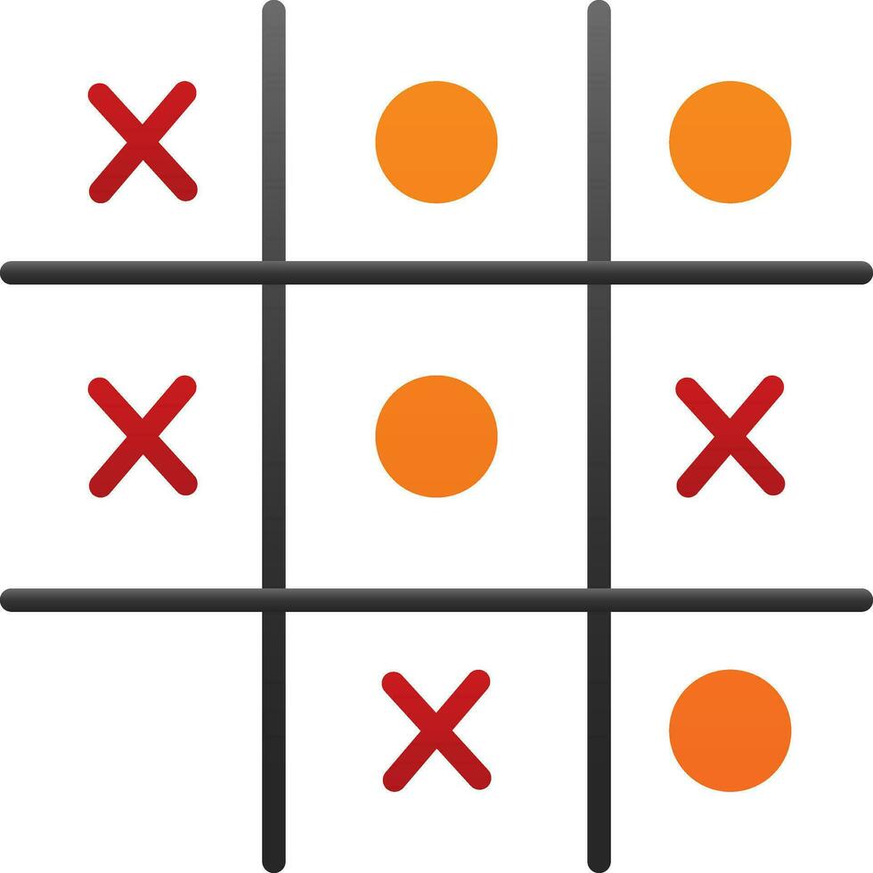 Tic Tac Toe  Vector Icon Design