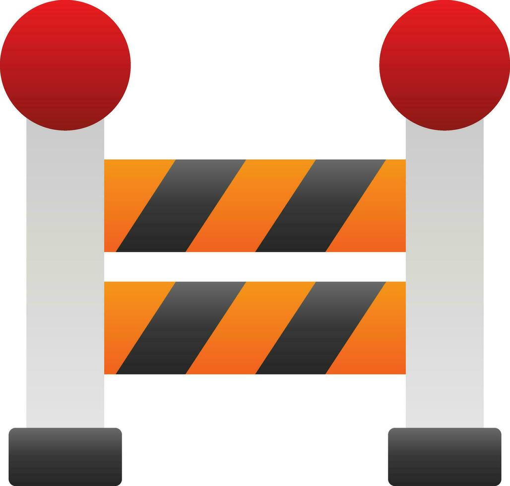 Road Barrier  Vector Icon Design