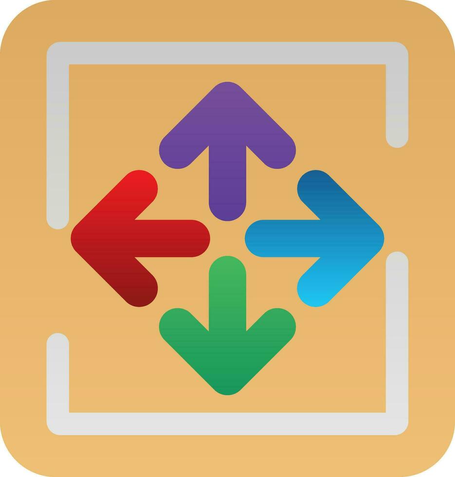 Expand Arrows Vector Icon Design