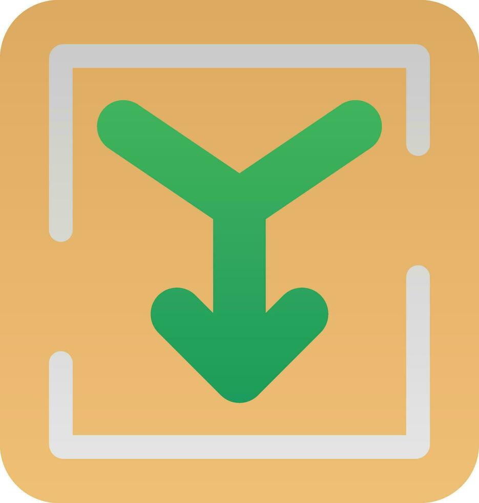 Merge Vector Icon Design