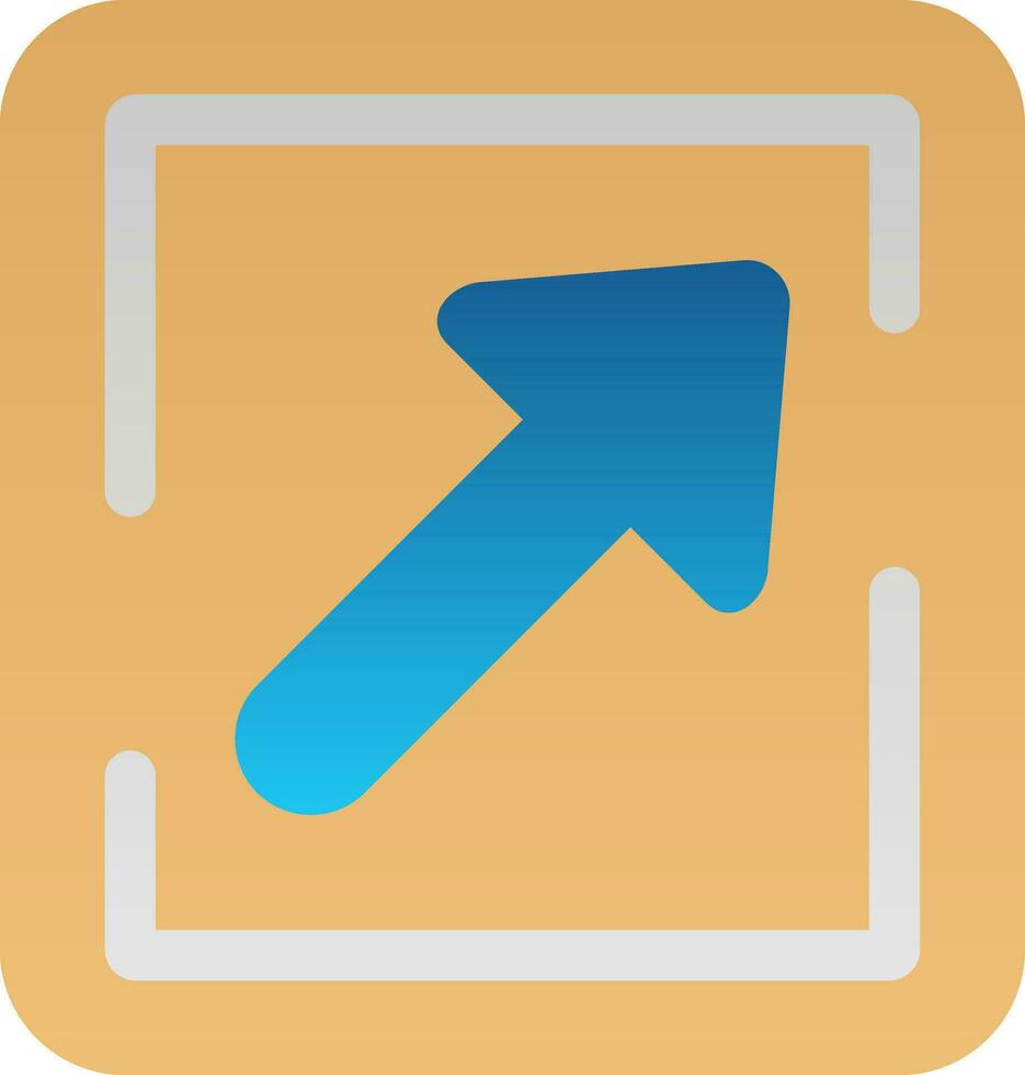 Arrow Upper Right Vector Icon Design