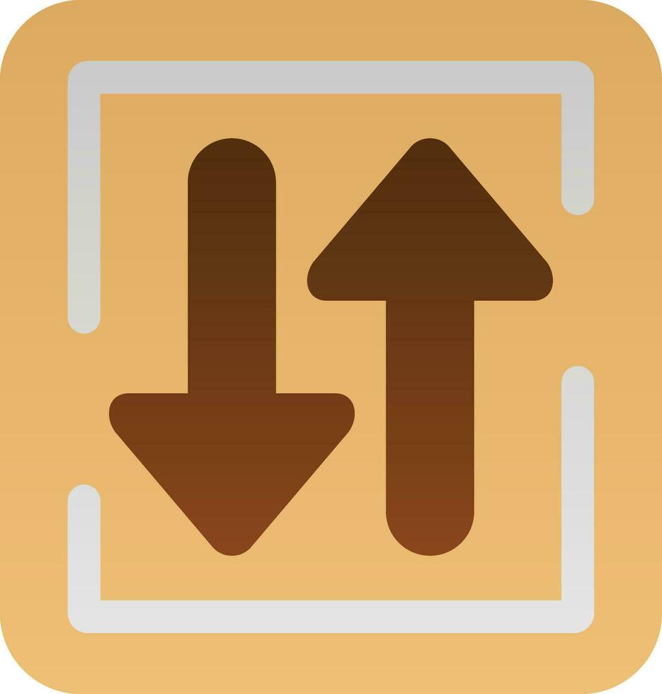Two Way Street Vector Icon Design