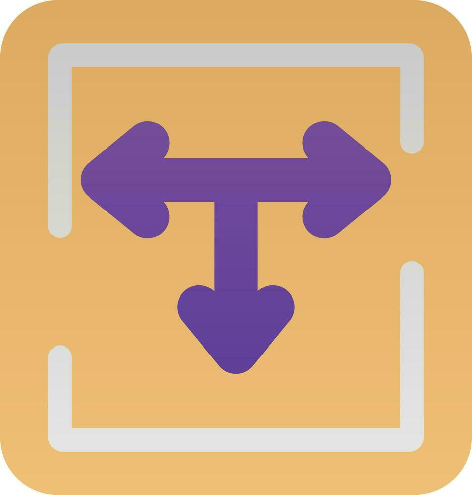 T Junction Vector Icon Design