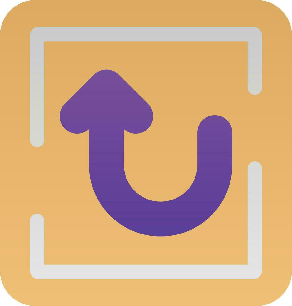 U Turn Vector Icon Design