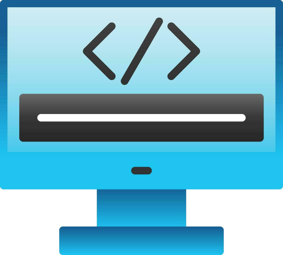 Coding Vector Icon Design