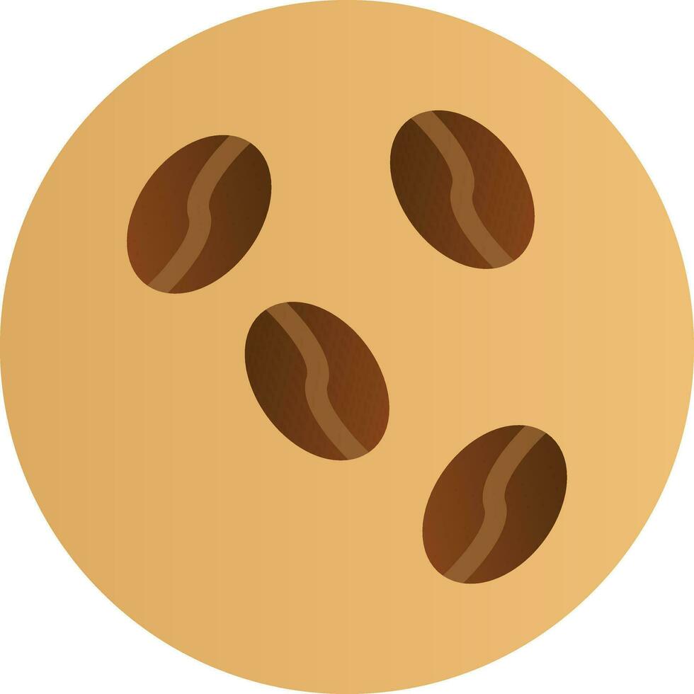 Coffee Beans Vector Icon Design