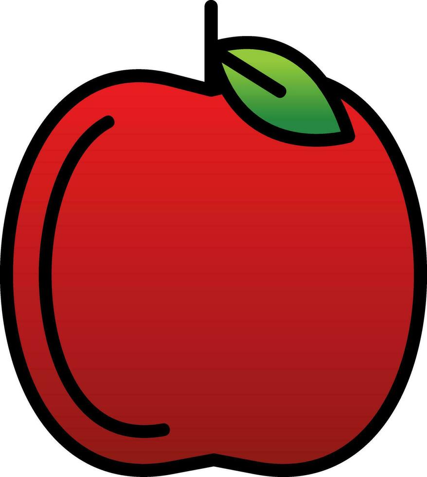 diseño de icono de vector de manzana