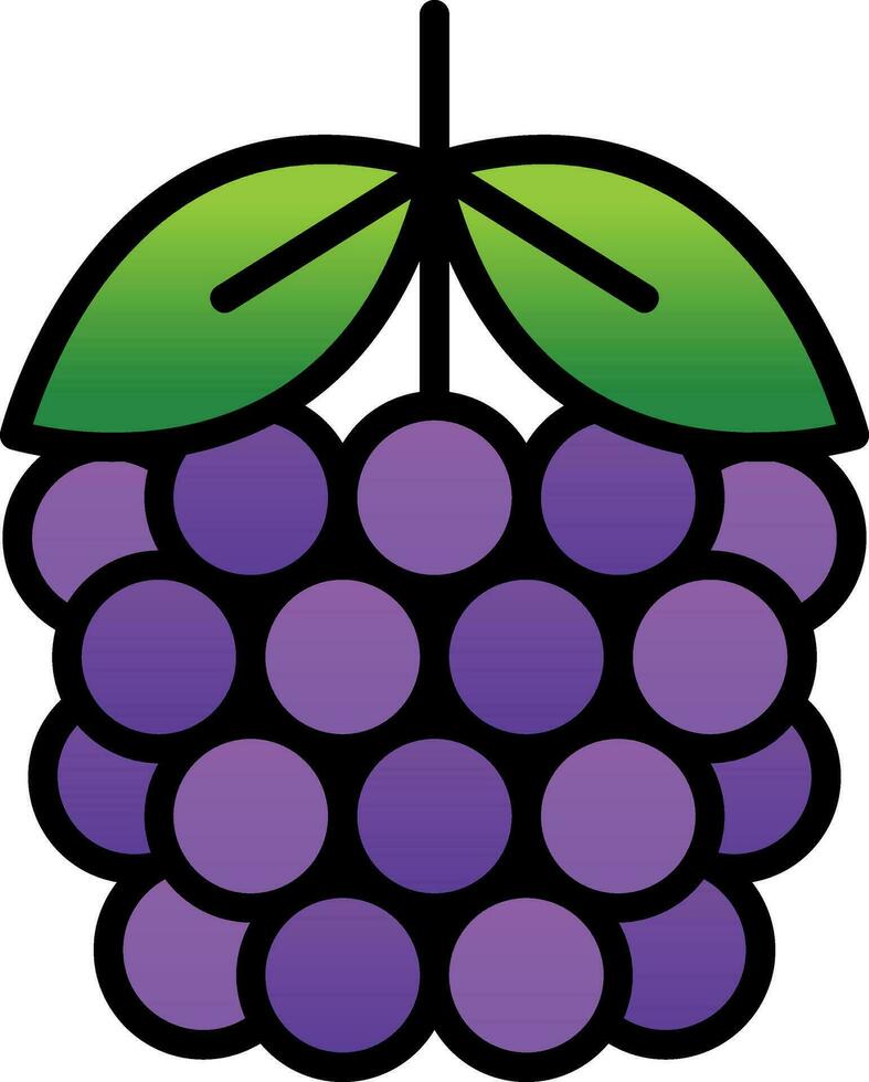 Blackberry Vector Icon Design