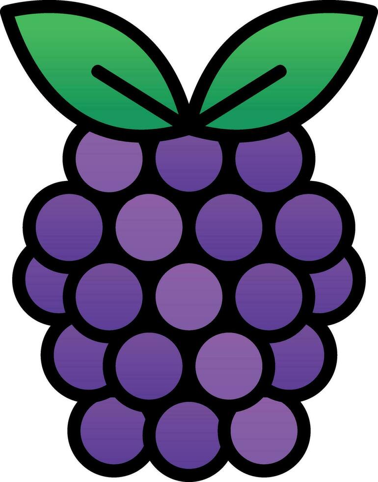 Raspberry Vector Icon Design