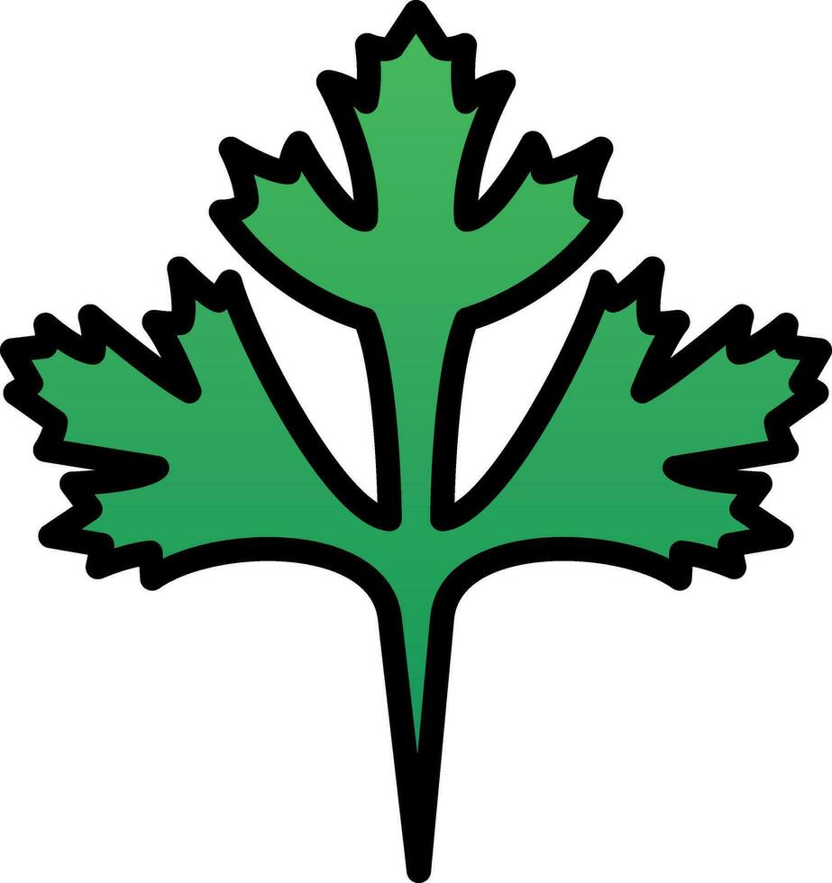 Cilantro Vector Icon Design