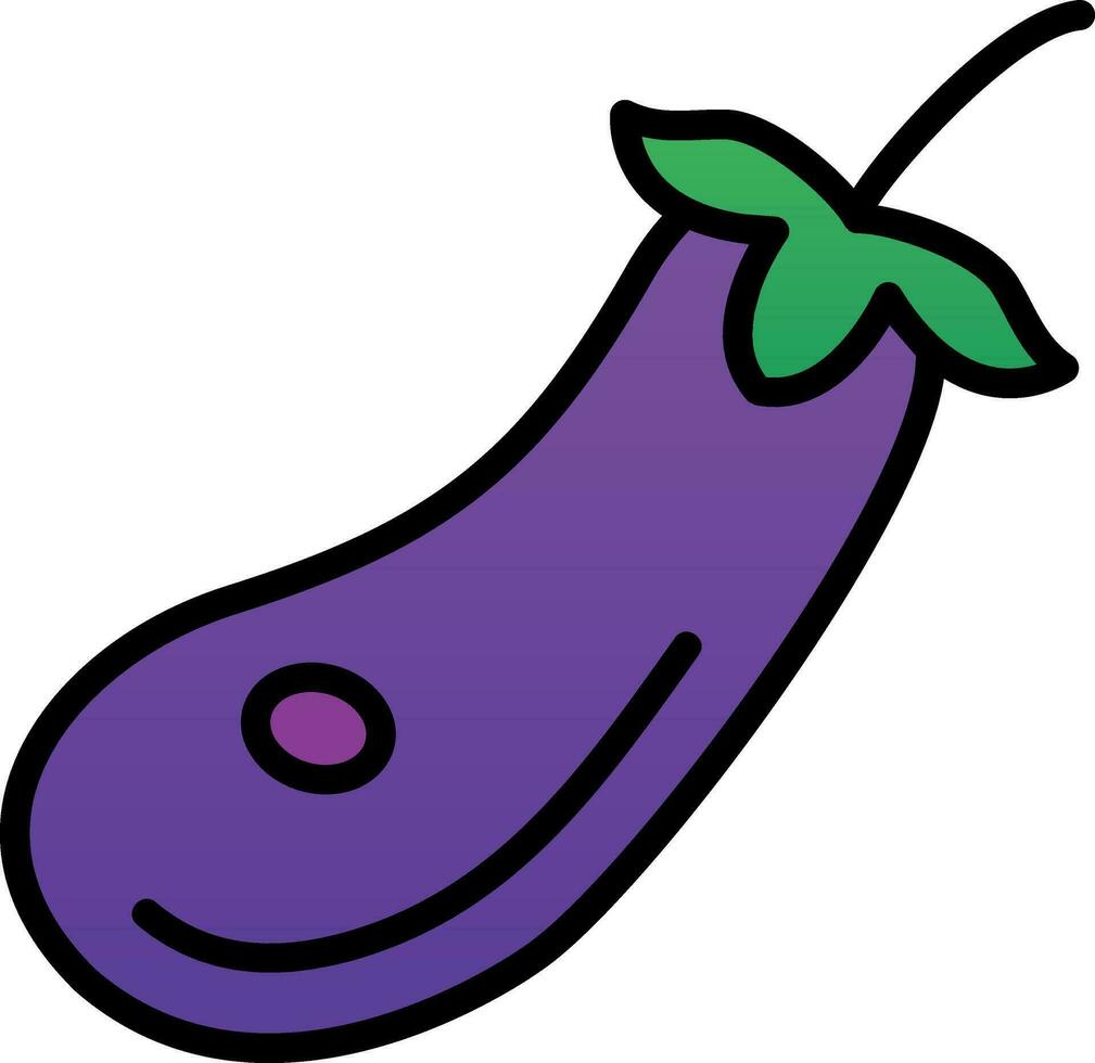 Eggplant Vector Icon Design