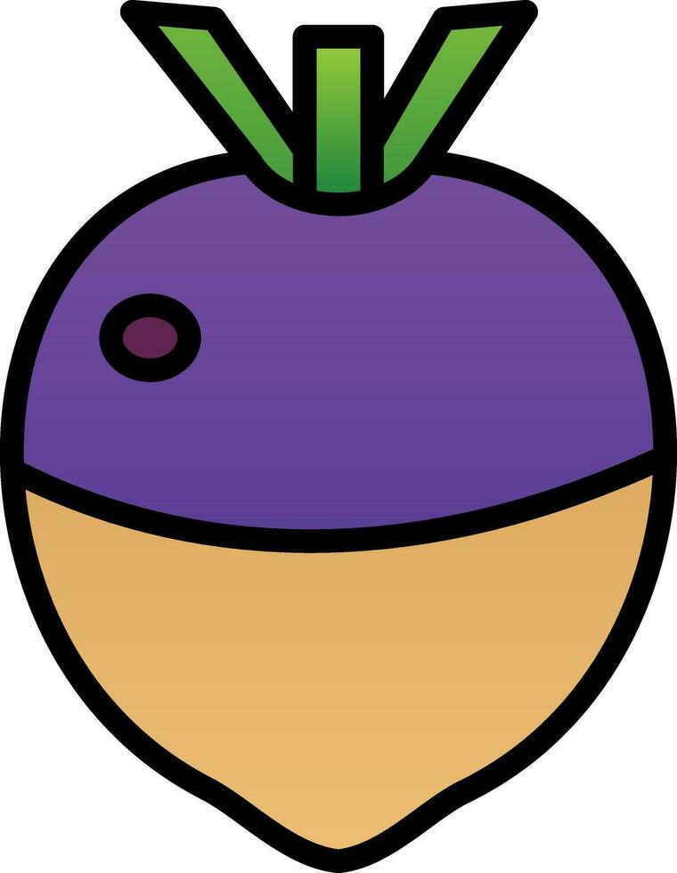 Rutabaga Vector Icon Design