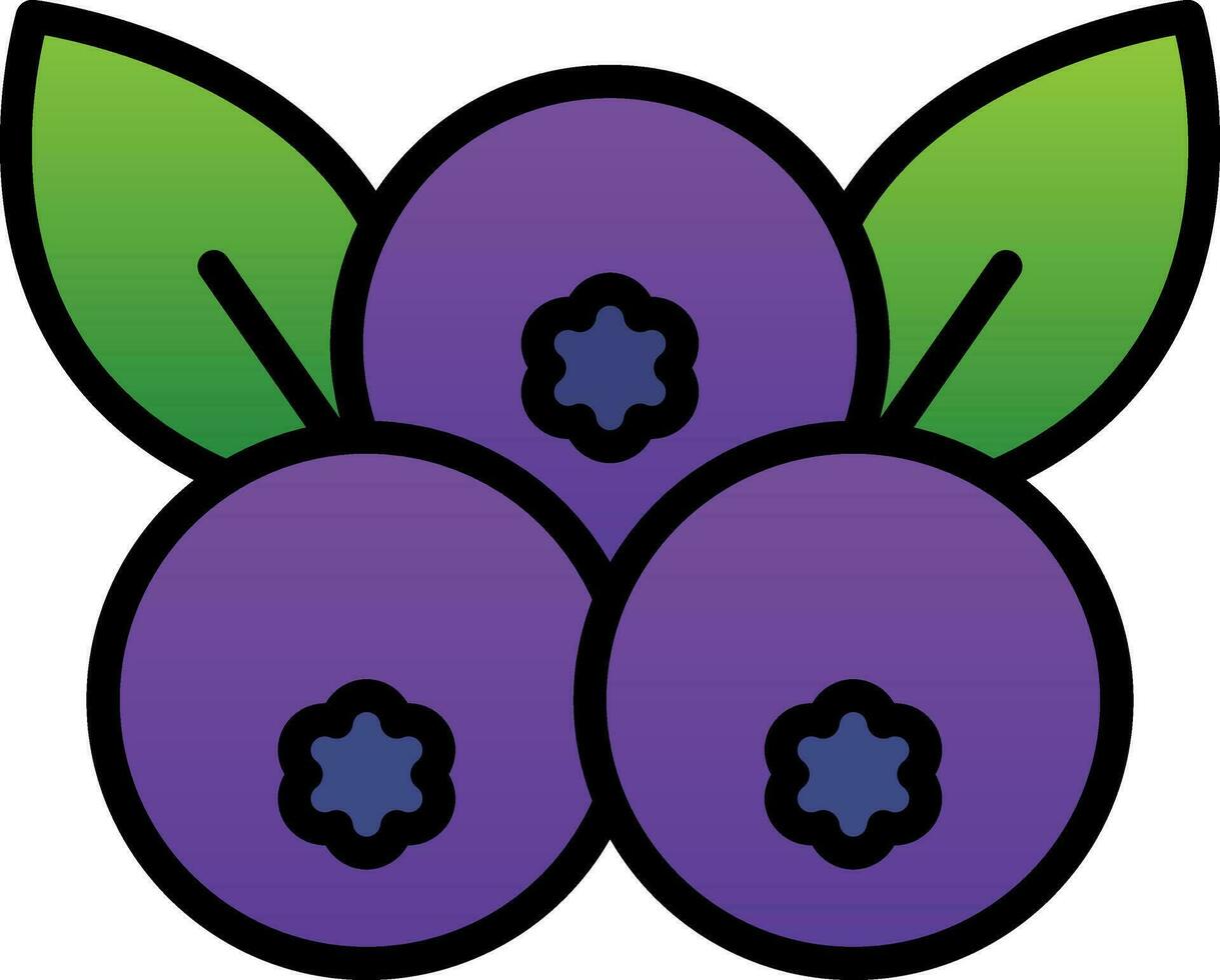 Blueberry Vector Icon Design