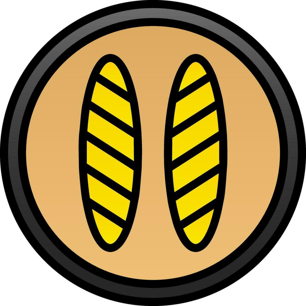 Baguette Vector Icon Design