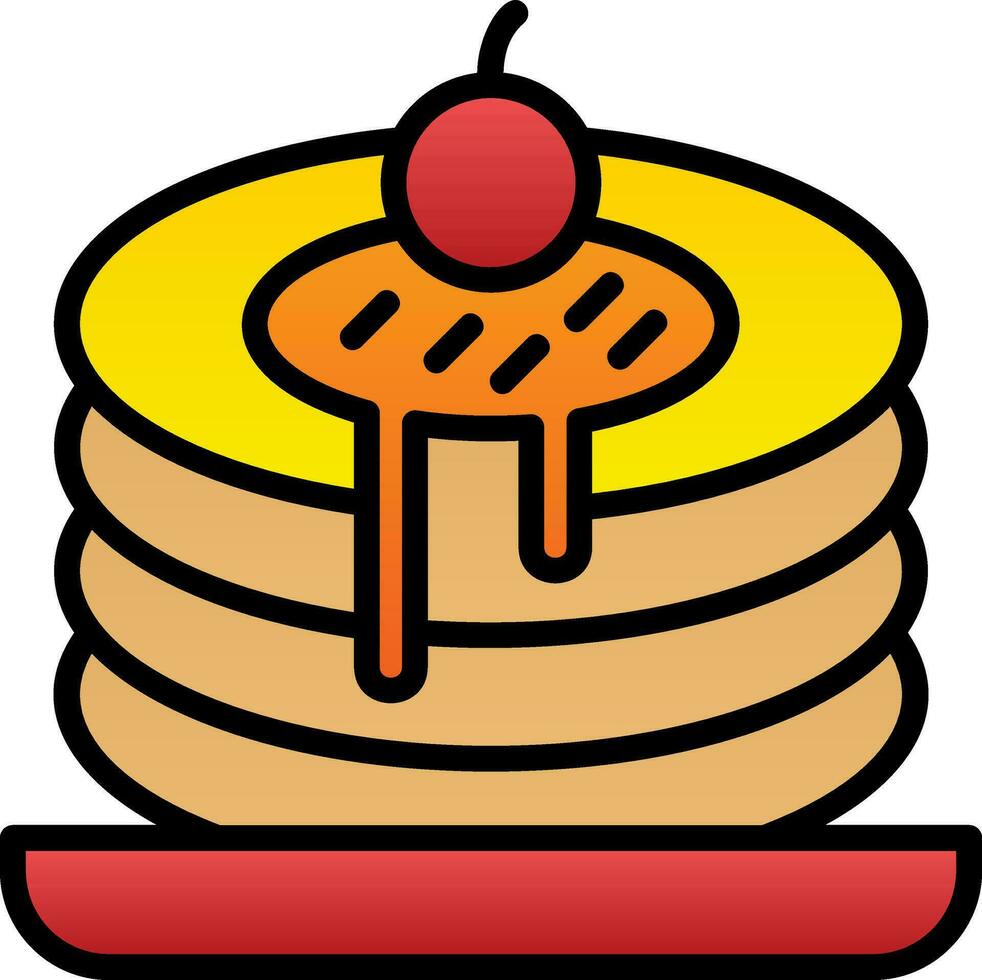 Pancakes Vector Icon Design