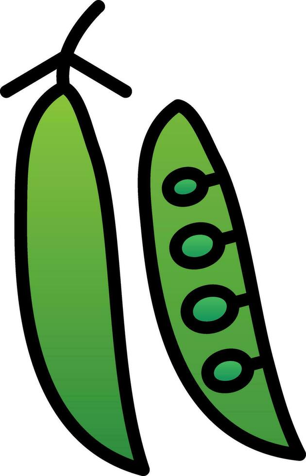 Peas Vector Icon Design