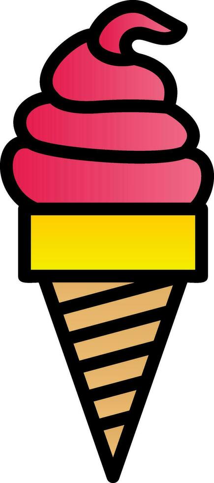 Ice Cream Vector Icon Design