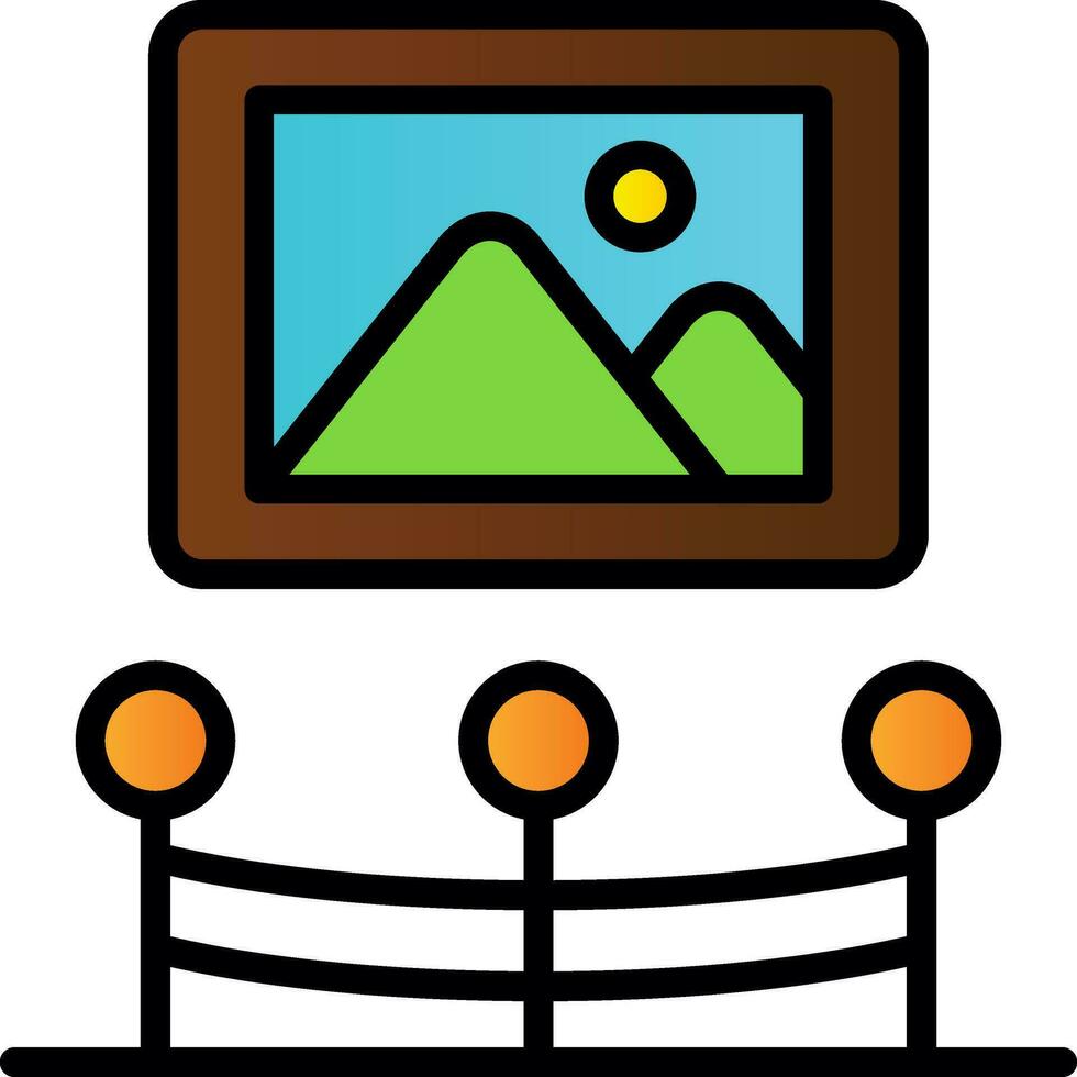 Art Gallery  Vector Icon Design