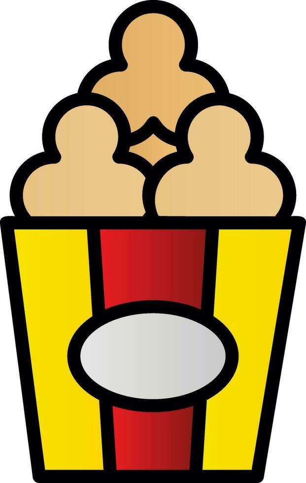 Popcorn  Vector Icon Design