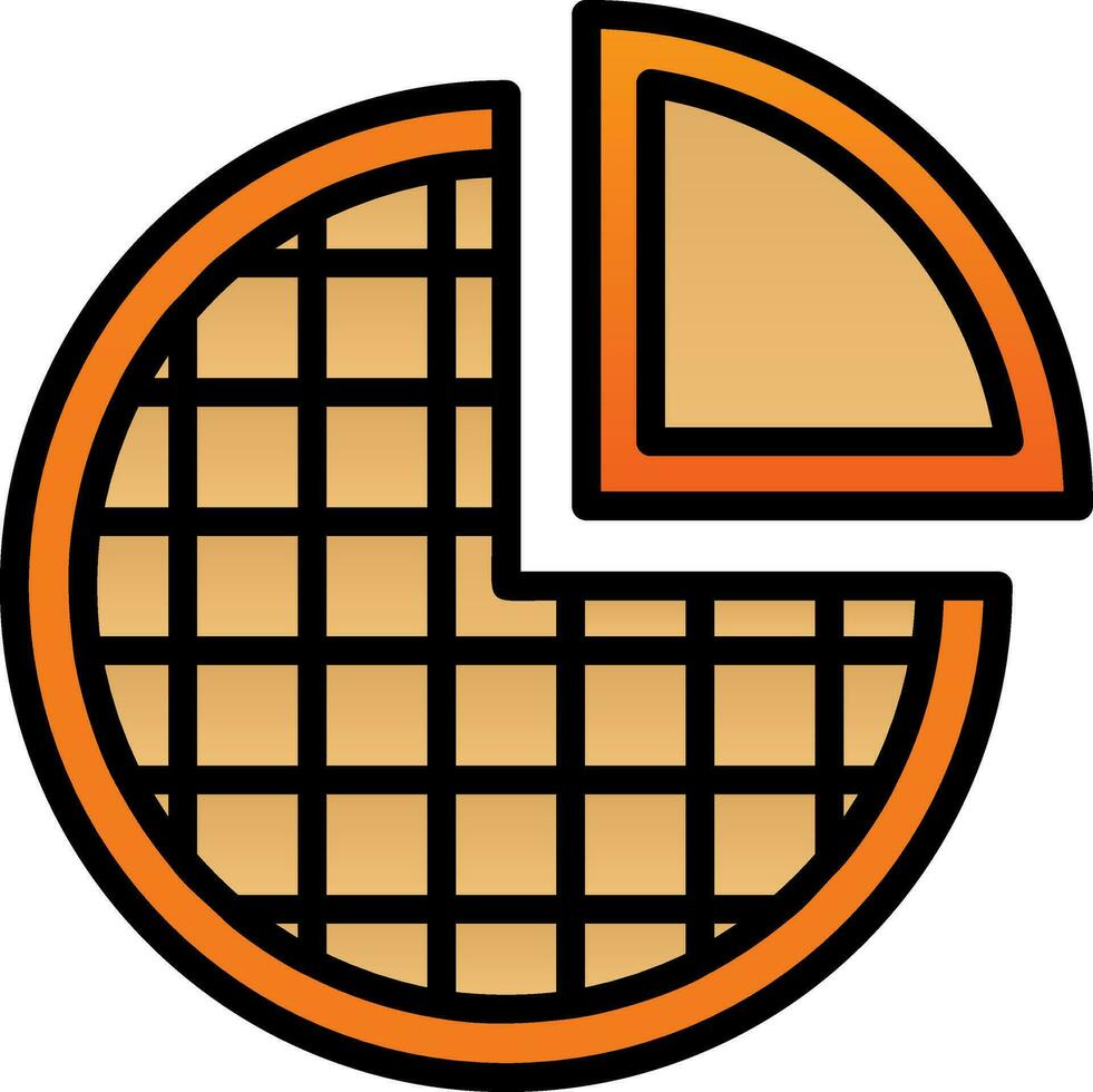 Pie Vector Icon Design