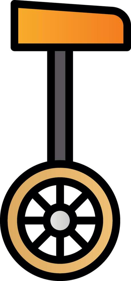 Unicycle  Vector Icon Design