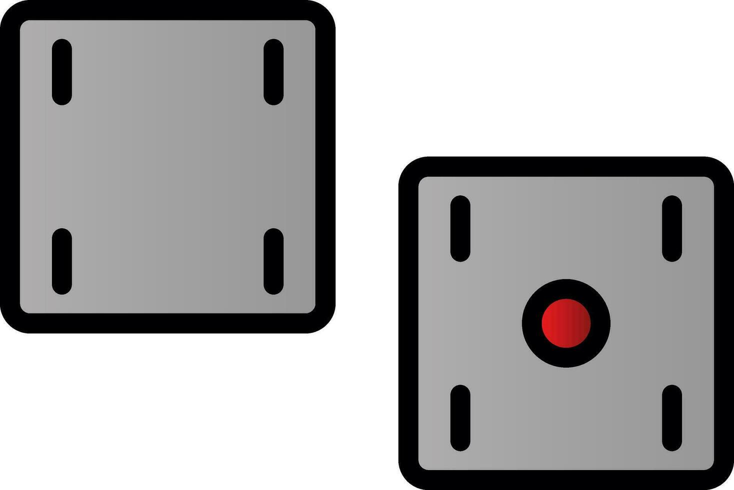 Dices  Vector Icon Design